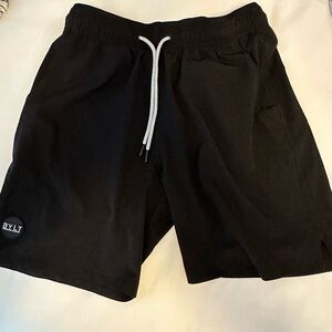 Bylt Basics men’s active training shorts. Size large color black